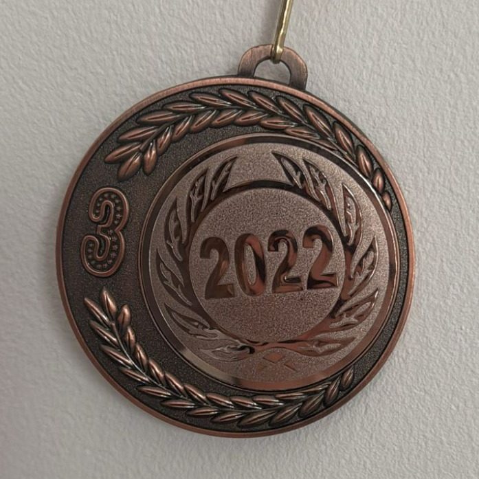 Preis für den 3. Platz "Blackwork" auf der Tattoo Convention Ludwigsburg 2022 von Ink Shell